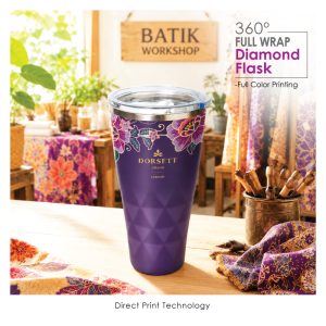 BS00040 Batik Peranakan Diamond Flask