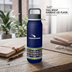 BS00042 Songket Dirgahayu Handle Lid Flask