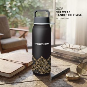 BS00042 Songket Lestari Handle Lid Flask