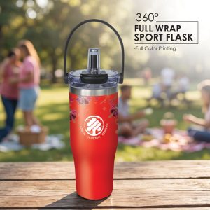 BS00046 Aurelia Hibiscus Sport Flask