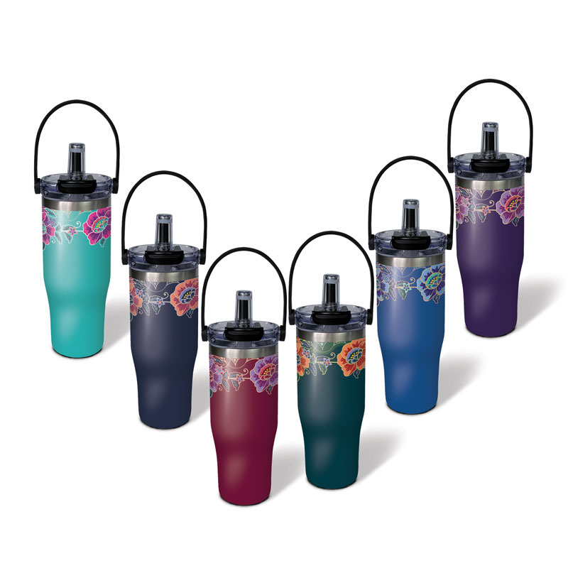 BS00046 Batik Peranakan Sport Flask - Image 2