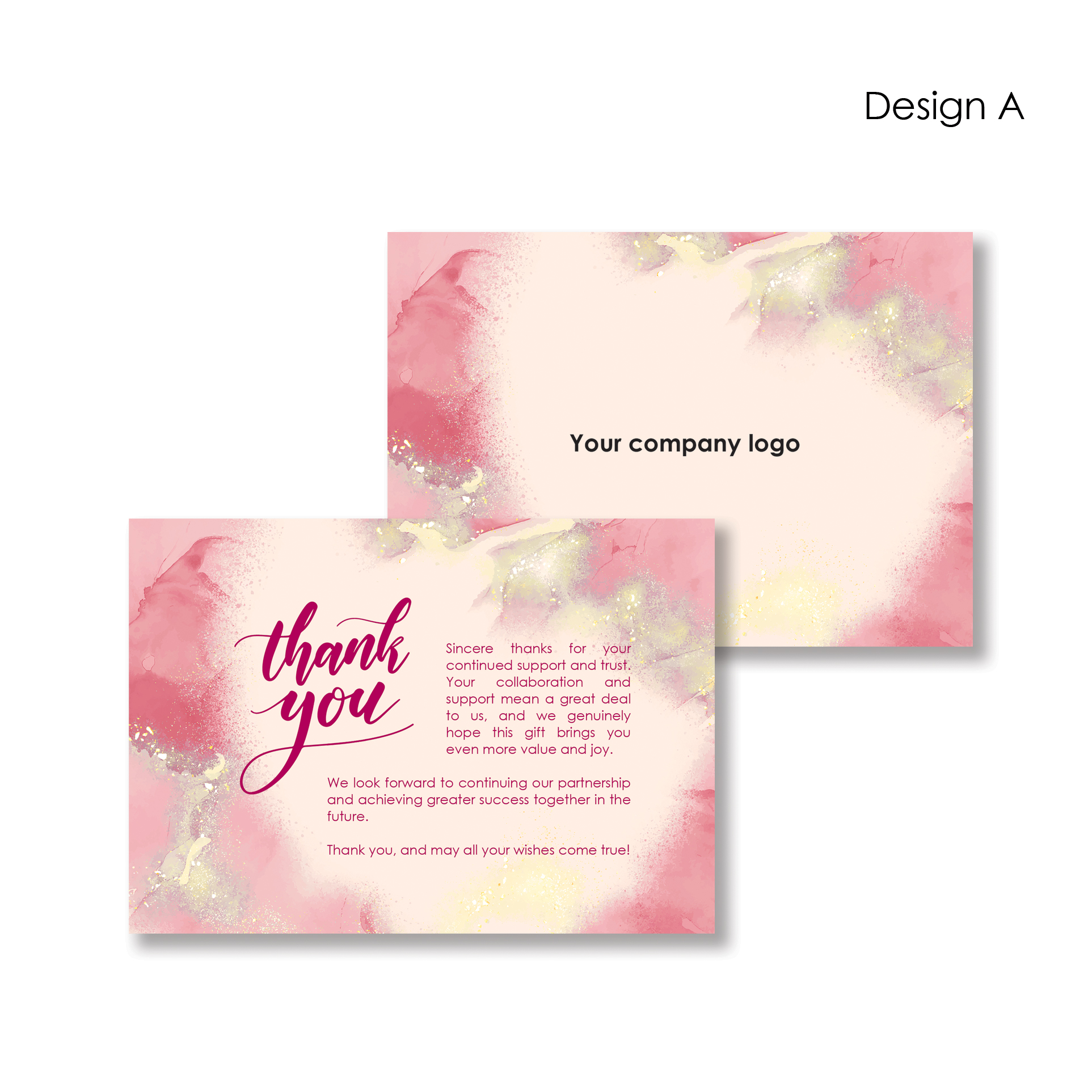 A6 Thank You Card Design Option - Image 2