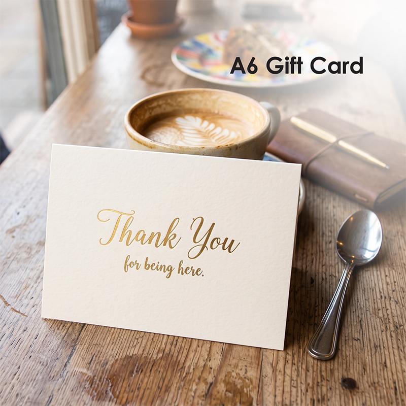 A6 Thank You Card Design Option