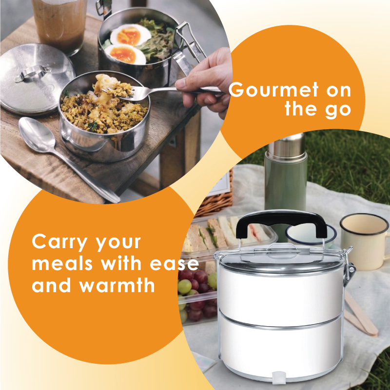 BS00048_Kampung Nostalgia_2 Tier 410 Stainless Steel Tiffin- Full Color Printing - Image 4