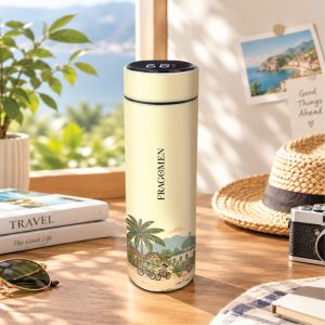 BS07009 Kampung Nostalgia_Stainless Steel Thermos Flask 500ml with LED-Full Color Printing
