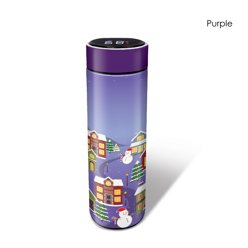 BS07009_Winter Village _Stainless Steel Thermos Flask 500ml with LED_Full Color Printing - Image 9
