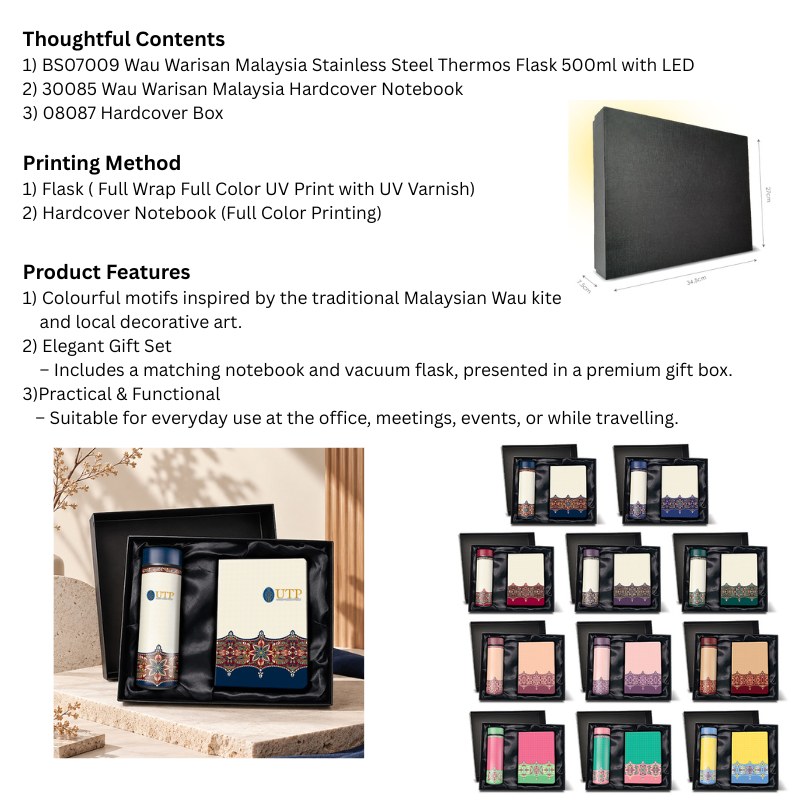 BS29105 Wau Warisan Malaysia 2 in 1 Gifts Set-Custom Made - Image 15